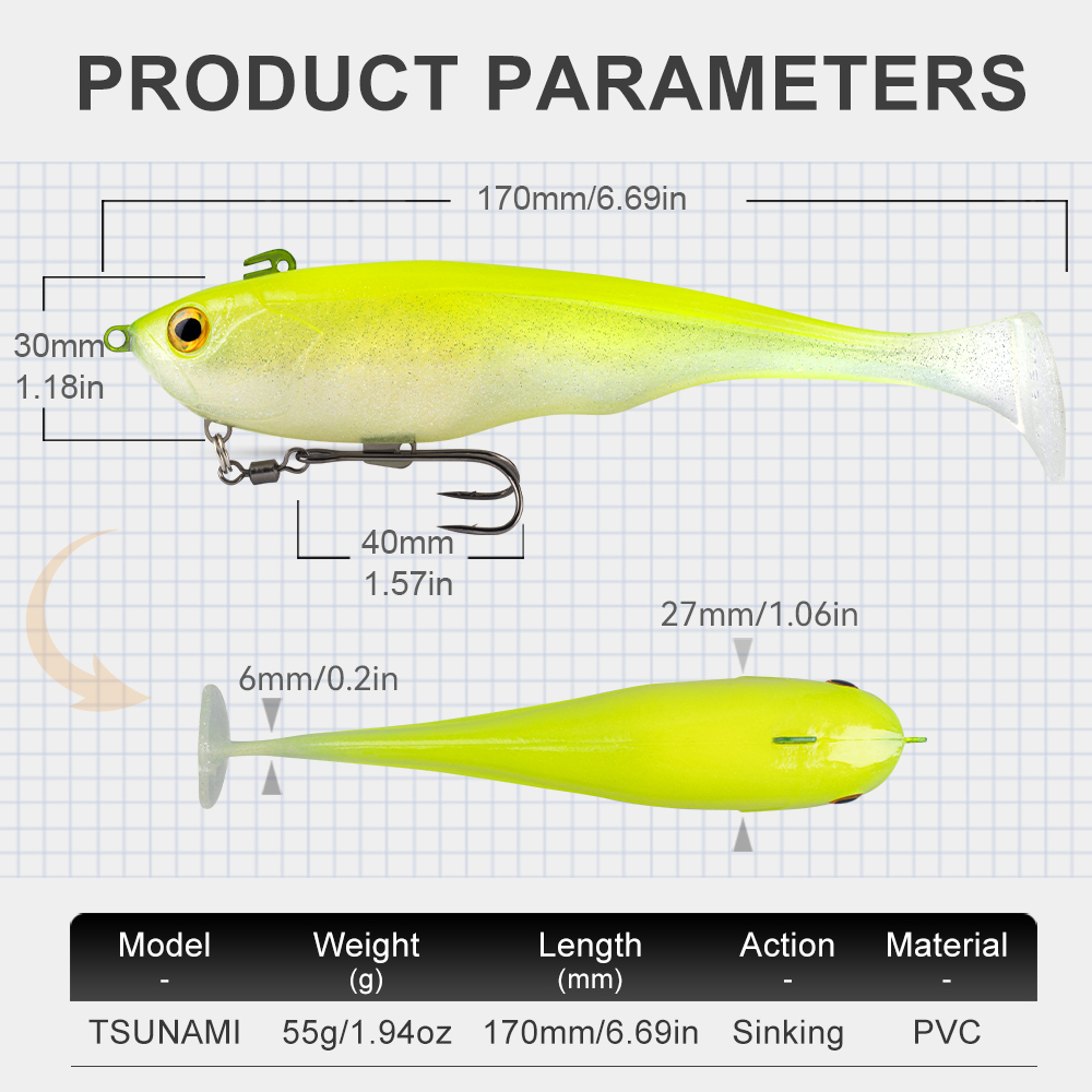 Kingdom Tsunami 170mm 55g Soft - Fishing Boat Inflatable recension och pris