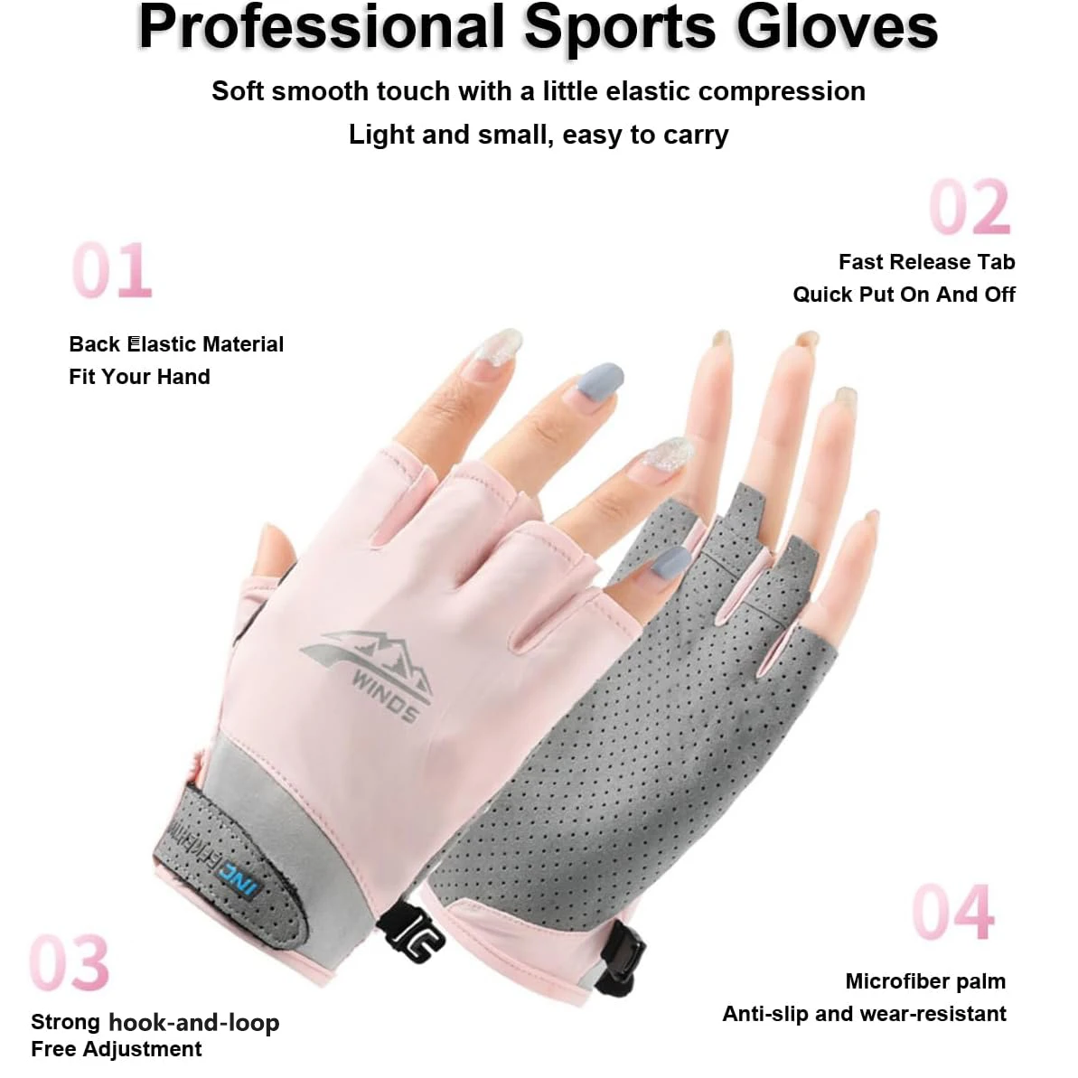 1 Pair Fingerless Driving/Fish - Fishing Boat Oar recension och pris