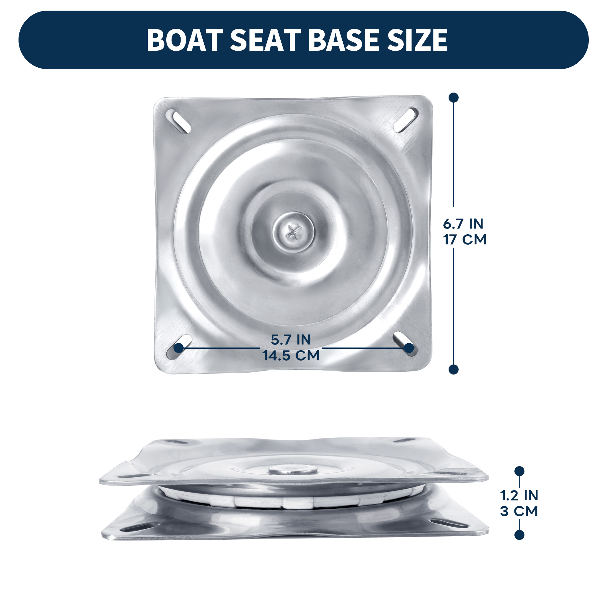Boat Seat Swivel, 316 Stainles - Fishing Boat Seat recension och pris