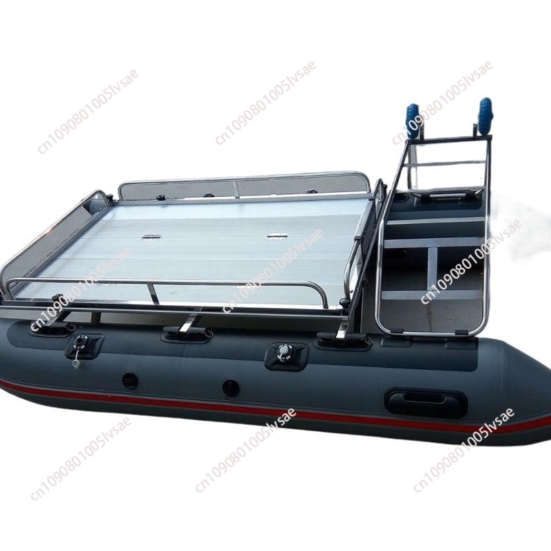 Aluminium Deck PVC Pontoon 1/2 - Fishing Boat Inflatable recension och pris