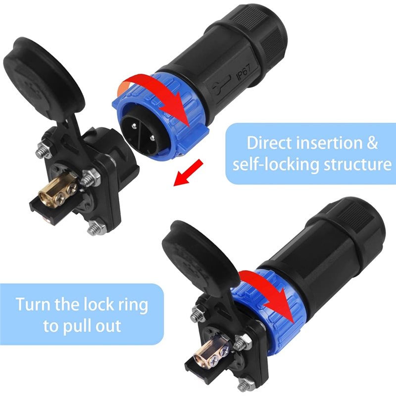 Marine Boat DC Power Connector - Fishing Boat Trolling Motor recension och pris