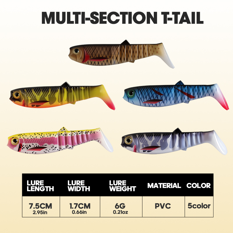 TAIYU 3pcs 7.5cm 6g 3D Multi-J - Fishing Boat Inflatable recension och pris